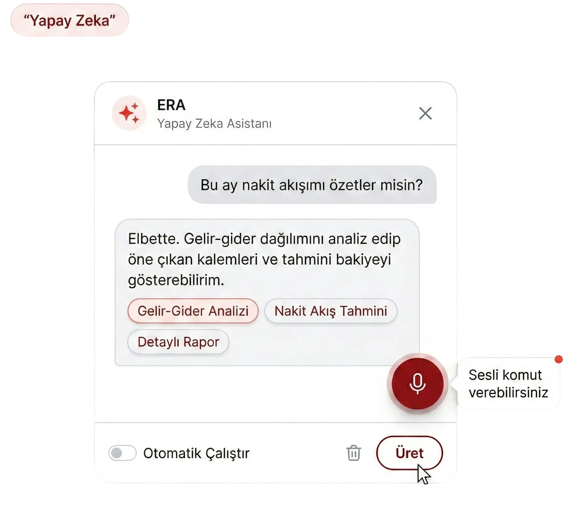 Cari Plus yapay zeka desteği — tüm modüllerde akıllı öneri